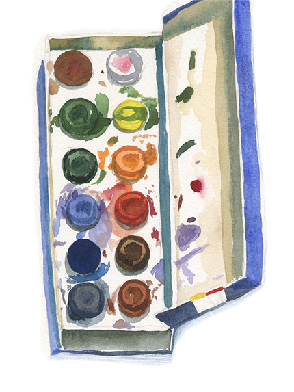 "Pioneer" Watercolors I
