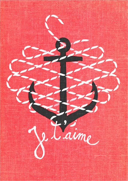 Anchor — print de artă de Andrei Robu, tipografie