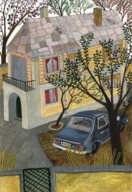 April — print de artă de Sebastian Oprita, arhitectură