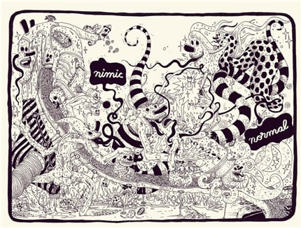 Characters III — print de artă de Noper, benzi desenate