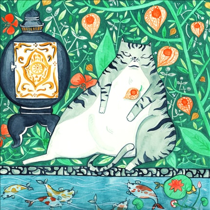 Chill — print de artă semnat de Marina Plantus, animale, pentru copii
