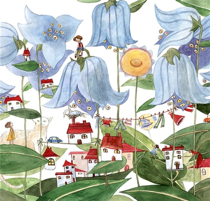 City Plant — print de artă de Cristiana Radu, dreamy, floral
