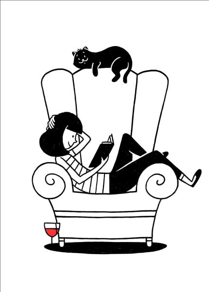Comfort zone — signed fine art print by Paula Rusu, abstract, animals