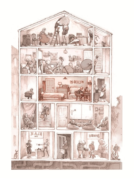 Daytime — print de artă de Dan Ungureanu, arhitectură