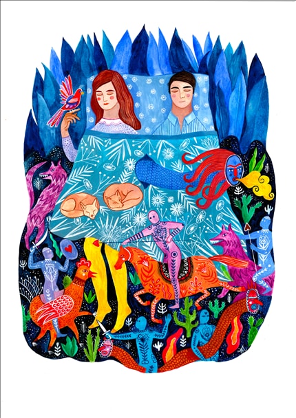 Dreams — signed fine art print by Carine Arnakis, folklore, nature