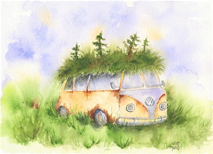 Ecohome — print de artă de Ucuspucus, dreamy, fun