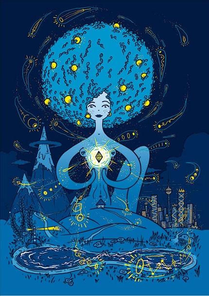 Energoropa — print de artă de Matei Branea, abstract, decorative