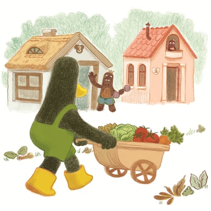 Fresh vegetables — print de artă de Dan Ungureanu, mâncare, amuzant