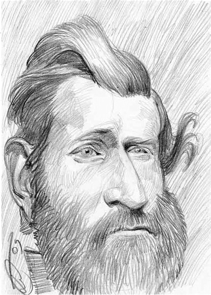 Grant — print de artă de Lartist, personalități, schiță