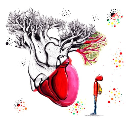 Growing up — print de artă de Argaetic, abstract, decorative