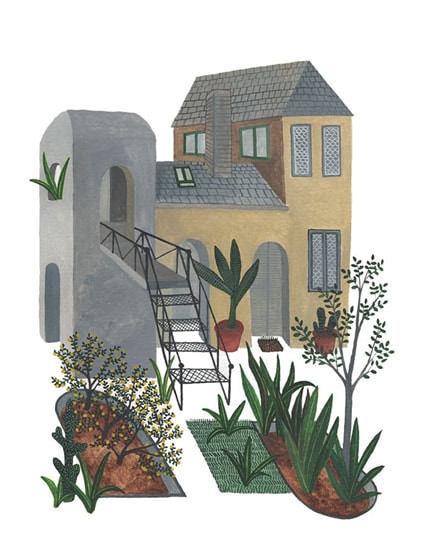 Imaginary House I — print de artă de Sebastian Oprita, arhitectură