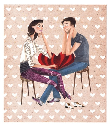 In the mood for love — print de artă de Adriana Gheorghe, decorative, dragoste
