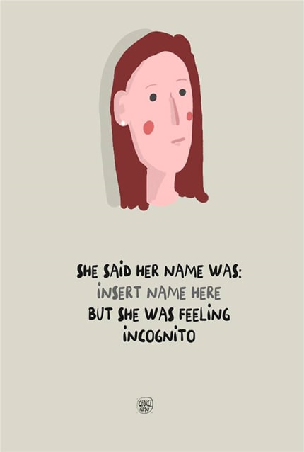 Incognito — print de artă de George Rosu, amuzant