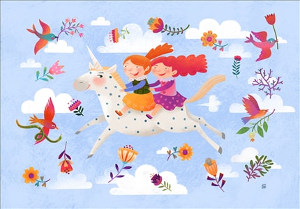 It's easy to lose control when you're having fun — print de artă semnat de Livia Coloji, păsări, amuzant