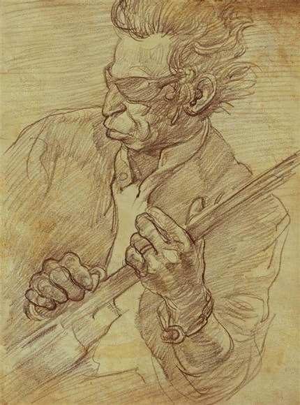 Keith Richards — print de artă de Lartist, personalități, schiță