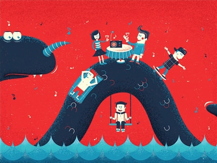 Lochness Excess — print de artă de Paula Rusu, pentru copii, fantasy