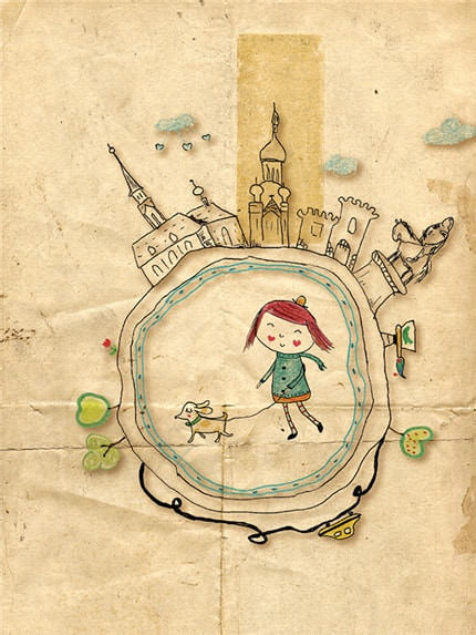 Love Cluj — fine art print by Edith Pojum, children's, decorative