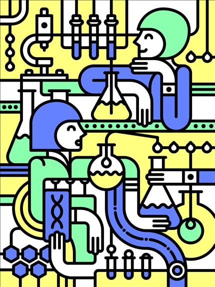 Micro-Universe 1 — signed fine art print by Alexandra Rusu, abstract, pattern