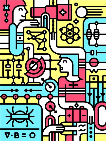 Micro-Universe 2 — signed fine art print by Alexandra Rusu, abstract, pattern
