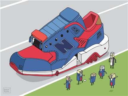 New Balance 580 UNDFTD x La MJC x Colette — print de artă de Ghica Popa, de colecție, modă
