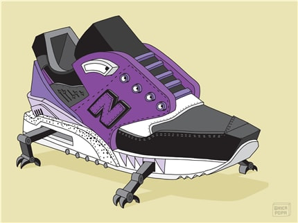 New Balance x Sneaker Freaker Tassie Devil — print de artă de Ghica Popa, de colecție, modă