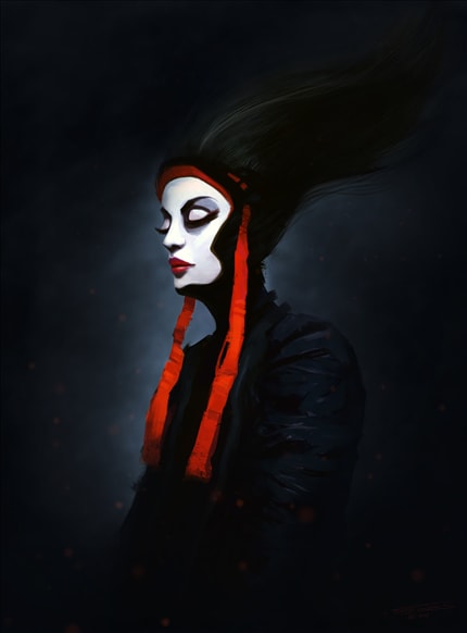 Nyx — print de artă de Dominus, horror