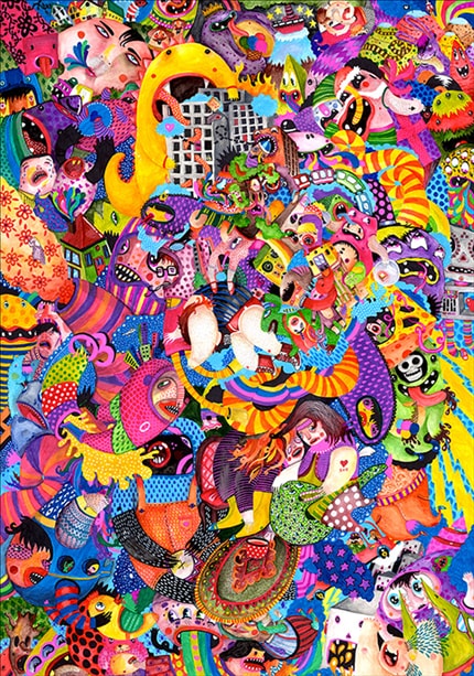 S+H — signed fine art print by SADDO, abstract