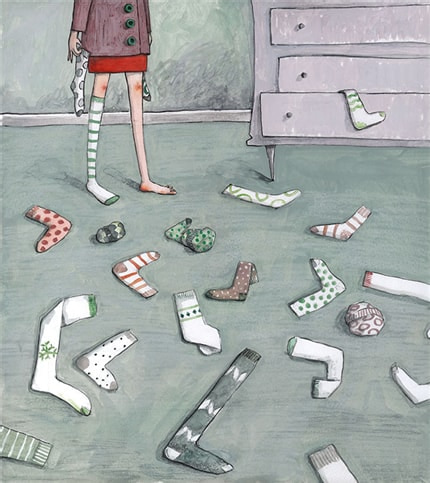 Scattered — print de artă de Georgiana Chitac, pentru copii, modă