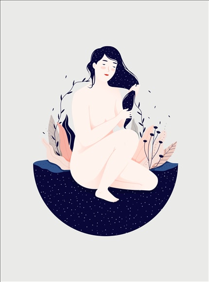 Space — print de artă semnat de Camellie, pentru copii, oameni