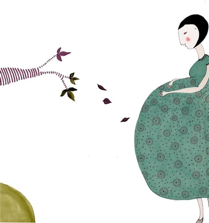 Spring — print de artă de Cristina Barsony, pentru copii, oameni