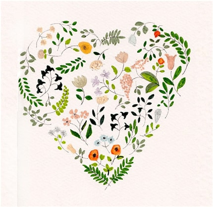 Spring Love — print de artă de Cristina Barsony, decorative, floral