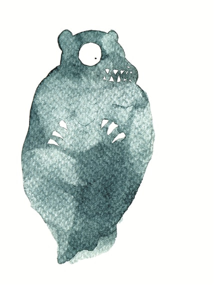Still Hungry — print de artă de Roxana Tanase, animale, pentru copii
