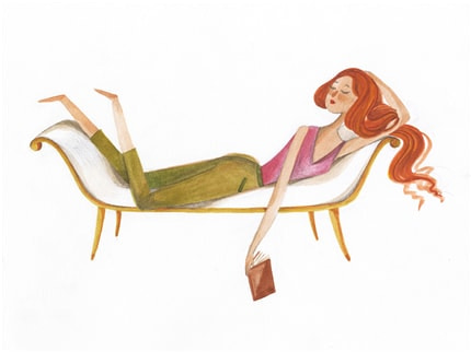 Sunshine and books — print de artă de Adriana Gheorghe, modă, cărți