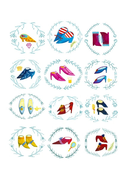 The Twelve Dancing Princesses — print de artă de TheWorkOut, cărți