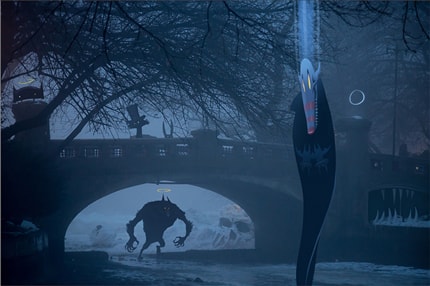 The Haunted Bridge — print de artă de Bucuresti Optimixed, arhitectură, fantasy