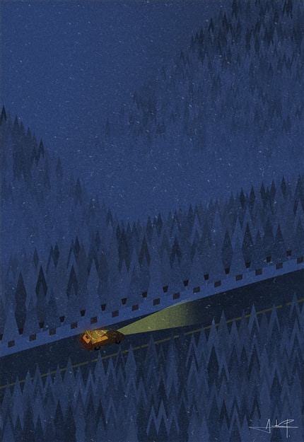 The Road Home — print de artă de Andrei Popa, natură