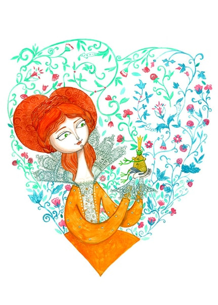 True Love — print de artă de Marina Plantus, decorative, dreamy