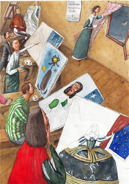 Where did the stars go? — print de artă de Irina Dobrescu, personalități, oameni