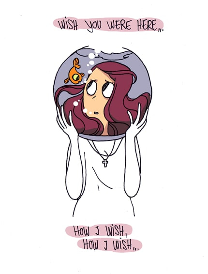 Wish... — print de artă de Xiusha, benzi desenate