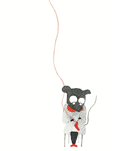 Working for the Little Ones — print de artă de Roxana Tanase, animale, pentru copii